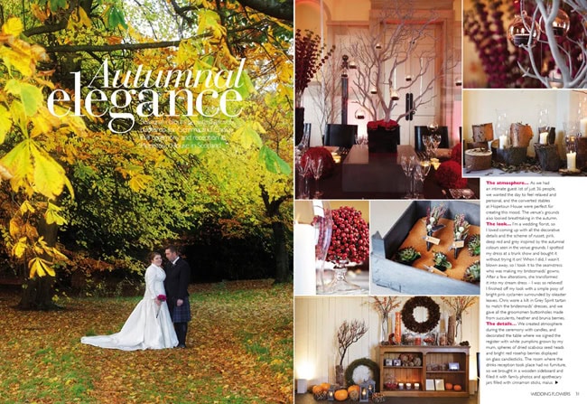 Gemma & Chris – Wedding Flowers Magazine feature